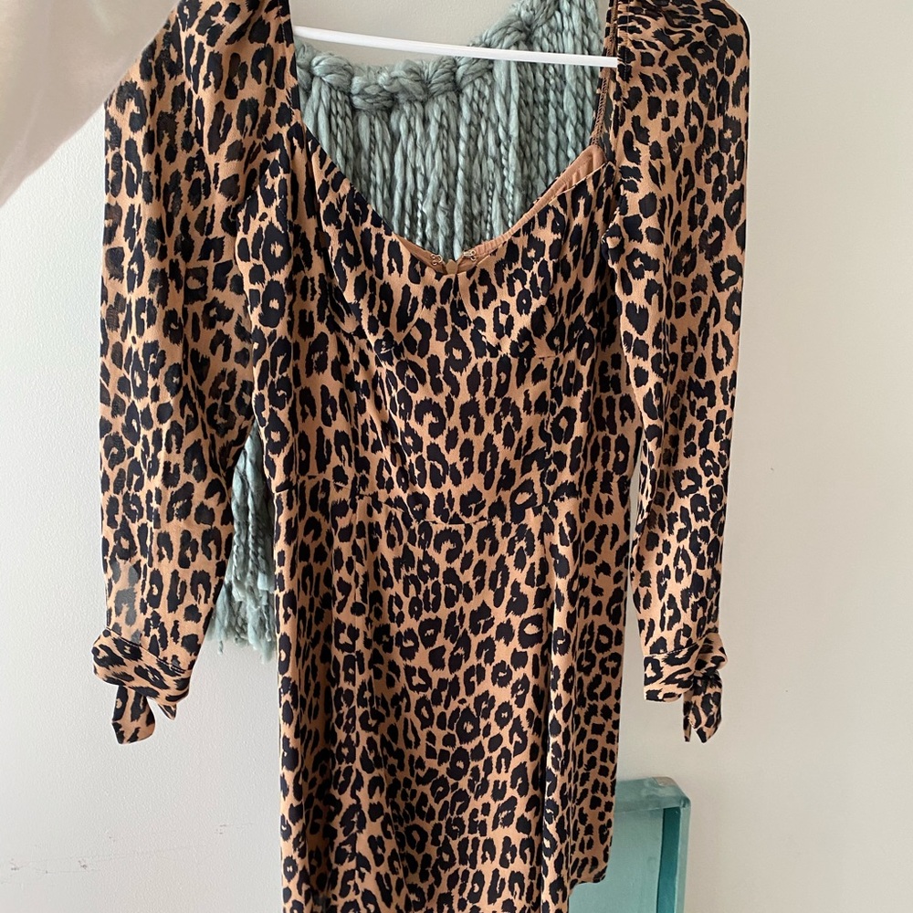 Reformation Leopard Print Dress